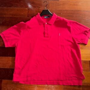 Polo mens red short sleeve polo size XXL